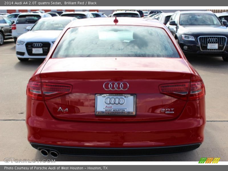 Brilliant Red / Black 2014 Audi A4 2.0T quattro Sedan