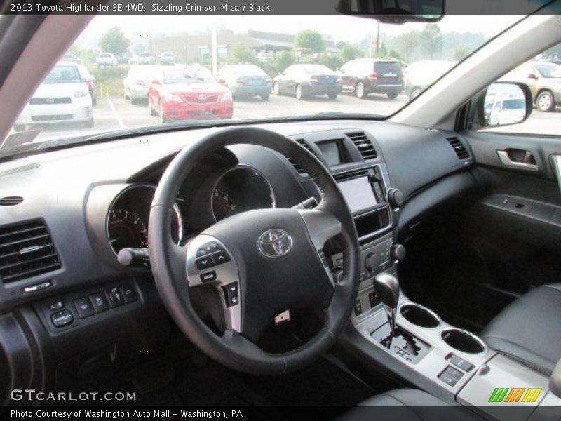 Sizzling Crimson Mica / Black 2013 Toyota Highlander SE 4WD
