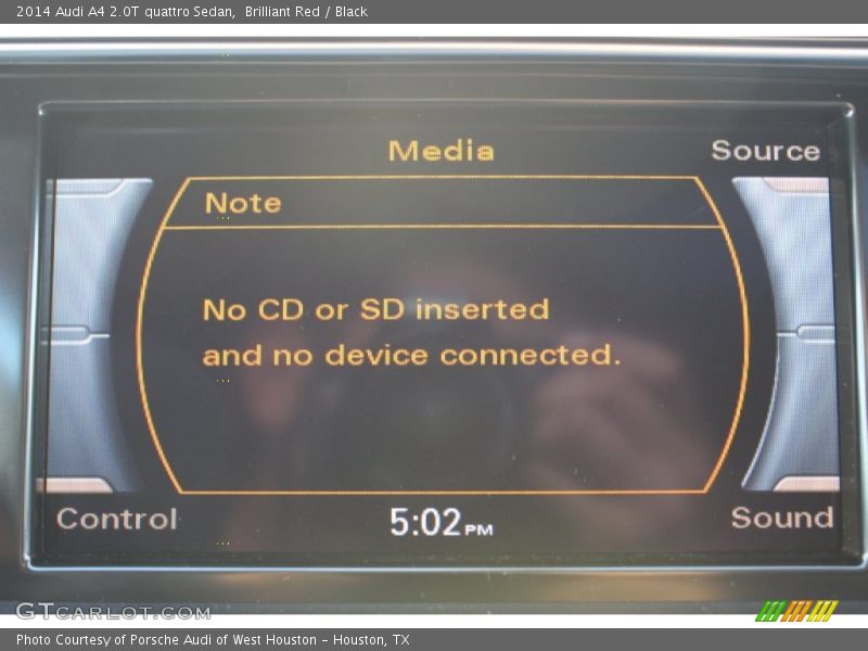 Brilliant Red / Black 2014 Audi A4 2.0T quattro Sedan