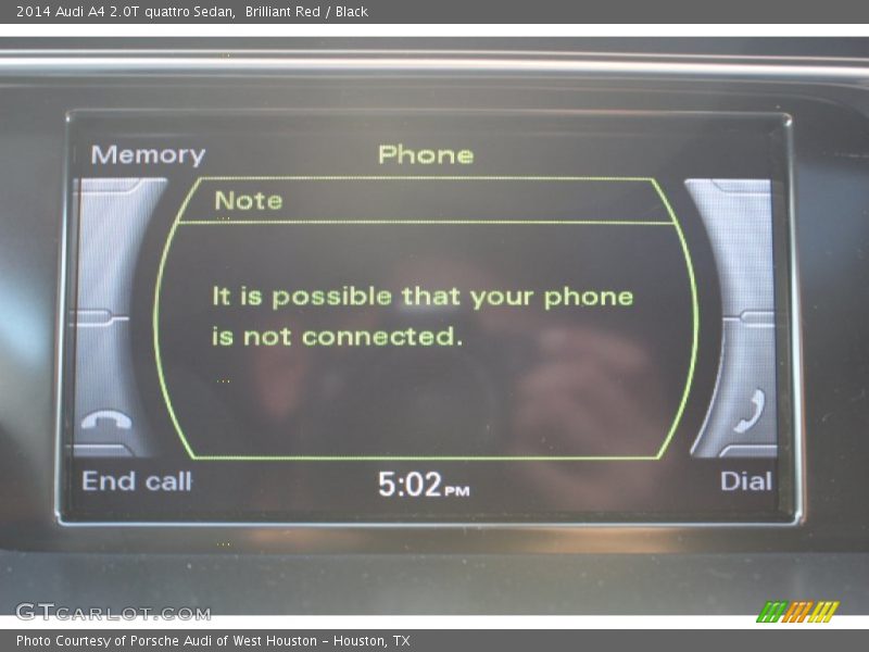 Brilliant Red / Black 2014 Audi A4 2.0T quattro Sedan