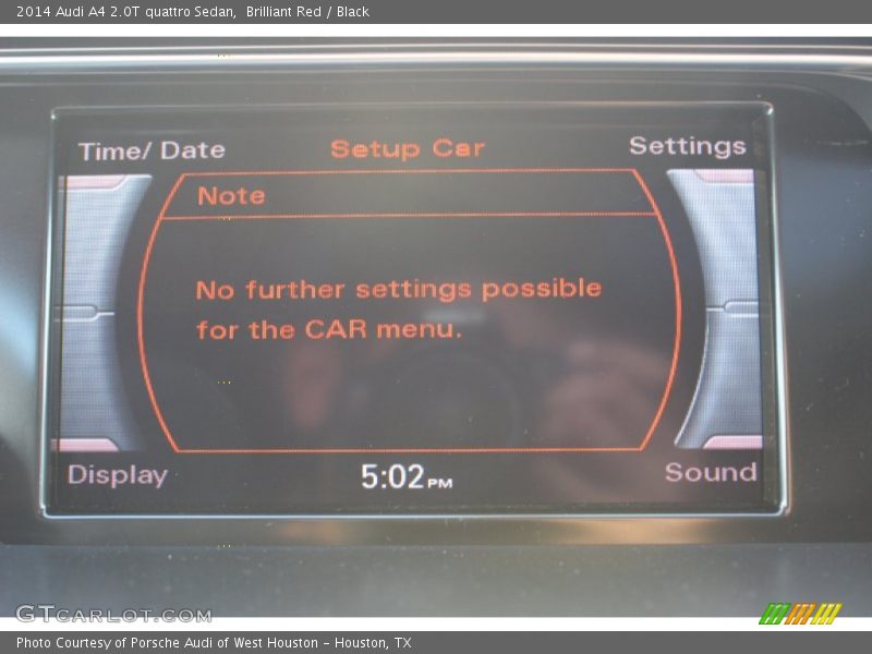 Brilliant Red / Black 2014 Audi A4 2.0T quattro Sedan