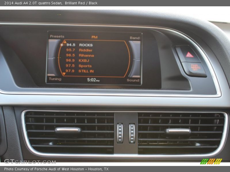 Brilliant Red / Black 2014 Audi A4 2.0T quattro Sedan