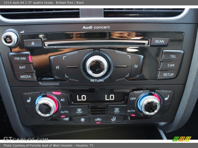 Brilliant Red / Black 2014 Audi A4 2.0T quattro Sedan