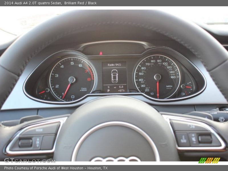 Brilliant Red / Black 2014 Audi A4 2.0T quattro Sedan