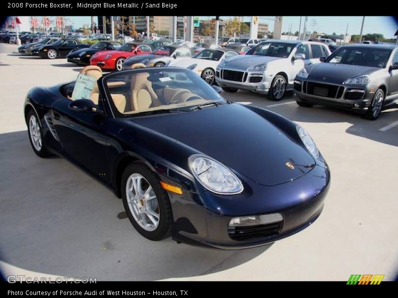 Midnight Blue Metallic / Sand Beige 2008 Porsche Boxster