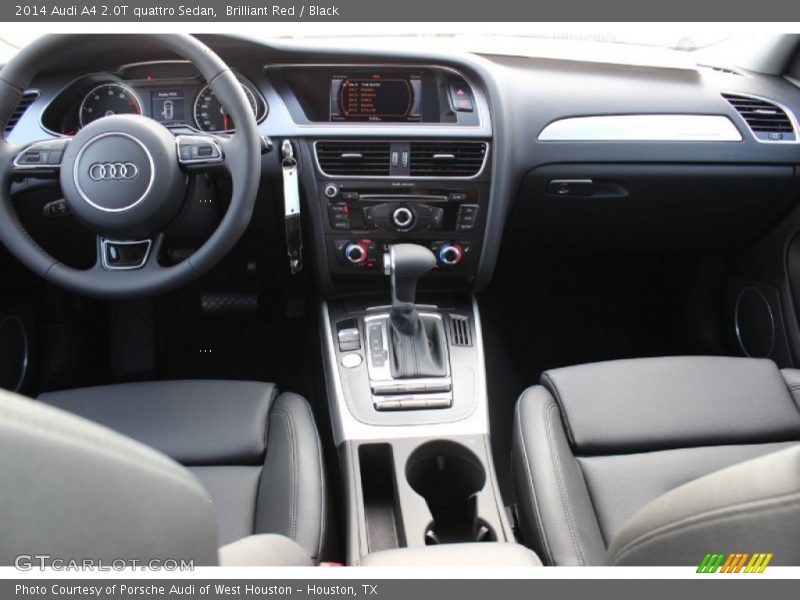 Brilliant Red / Black 2014 Audi A4 2.0T quattro Sedan