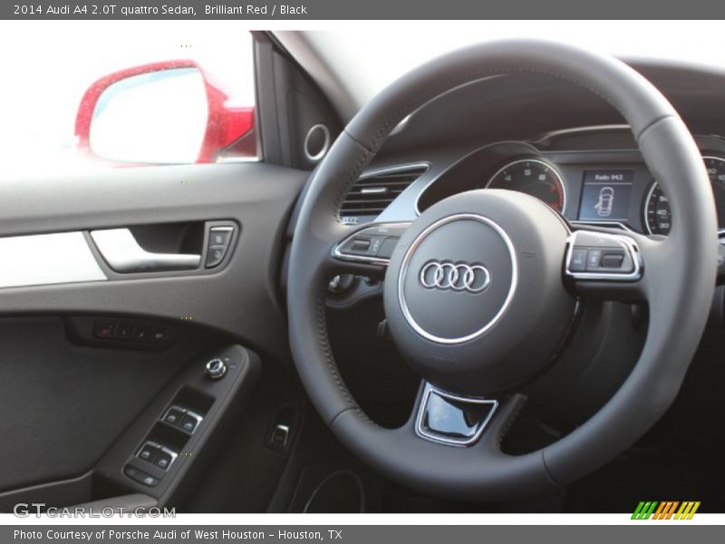 Brilliant Red / Black 2014 Audi A4 2.0T quattro Sedan