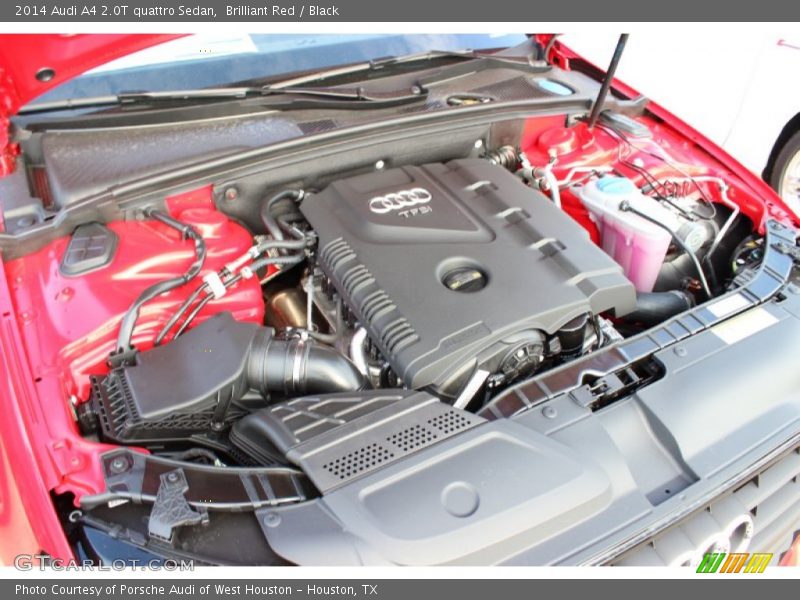 Brilliant Red / Black 2014 Audi A4 2.0T quattro Sedan