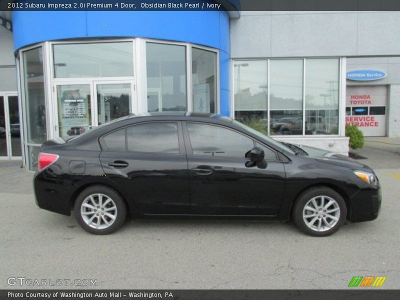 Obsidian Black Pearl / Ivory 2012 Subaru Impreza 2.0i Premium 4 Door