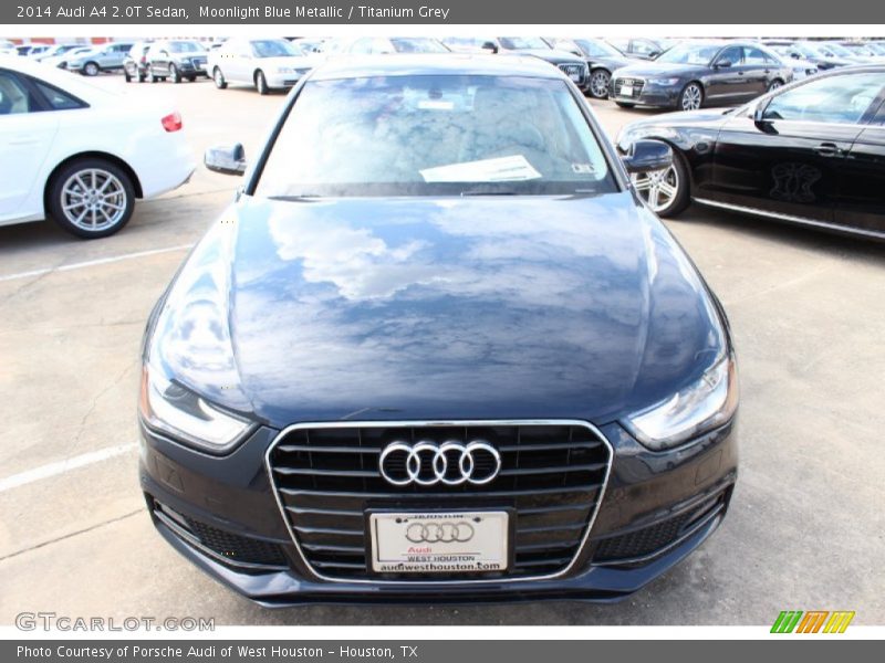 Moonlight Blue Metallic / Titanium Grey 2014 Audi A4 2.0T Sedan