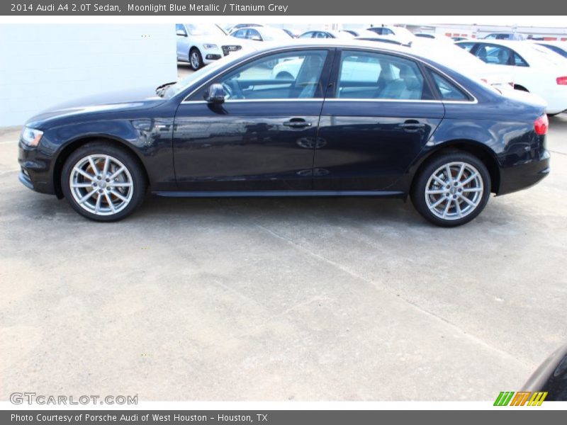 Moonlight Blue Metallic / Titanium Grey 2014 Audi A4 2.0T Sedan