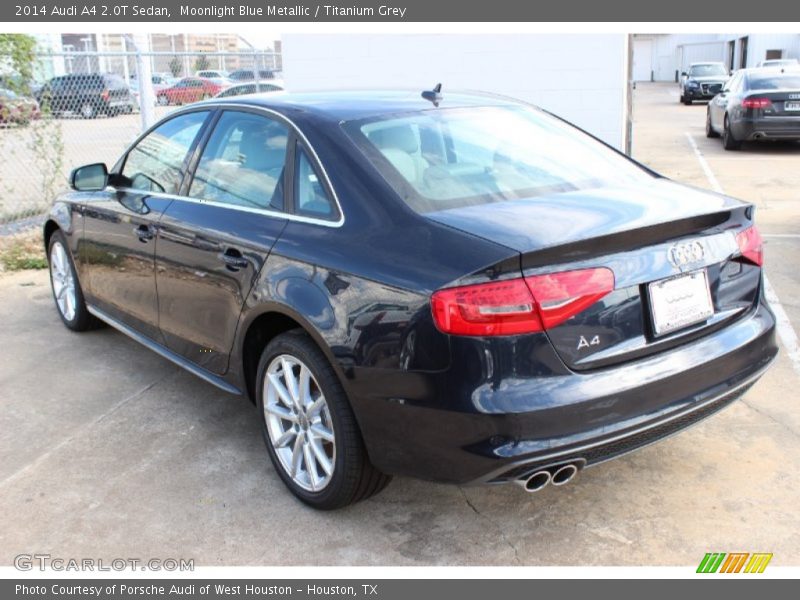 Moonlight Blue Metallic / Titanium Grey 2014 Audi A4 2.0T Sedan