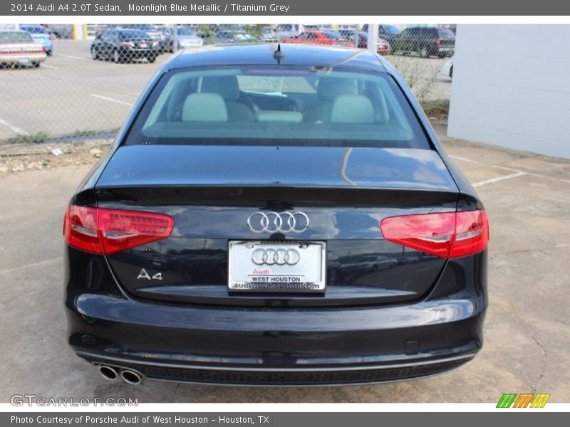 Moonlight Blue Metallic / Titanium Grey 2014 Audi A4 2.0T Sedan