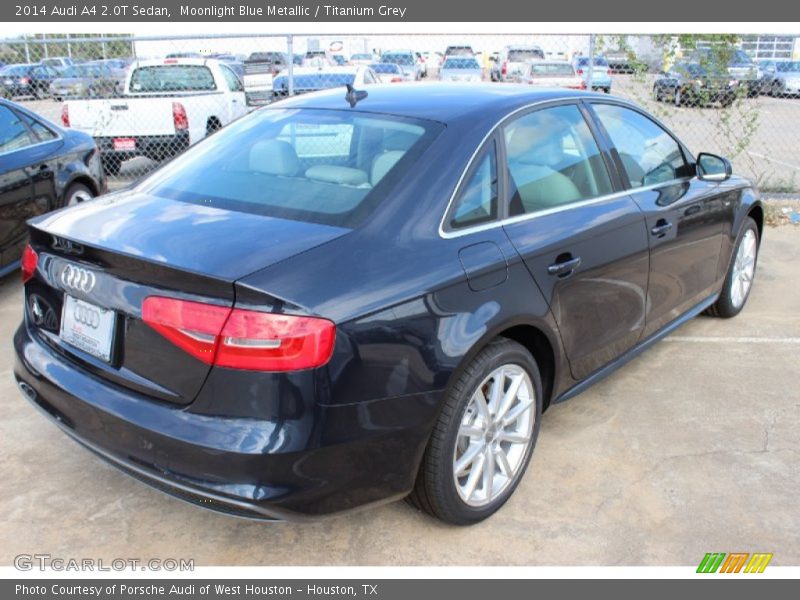 Moonlight Blue Metallic / Titanium Grey 2014 Audi A4 2.0T Sedan