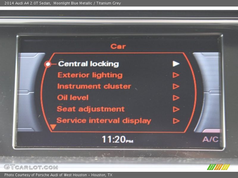 Moonlight Blue Metallic / Titanium Grey 2014 Audi A4 2.0T Sedan