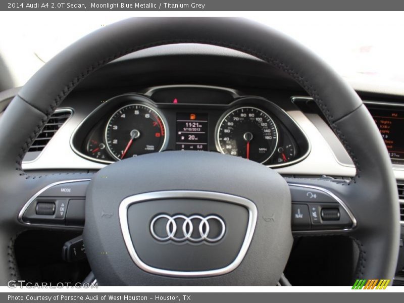 Moonlight Blue Metallic / Titanium Grey 2014 Audi A4 2.0T Sedan