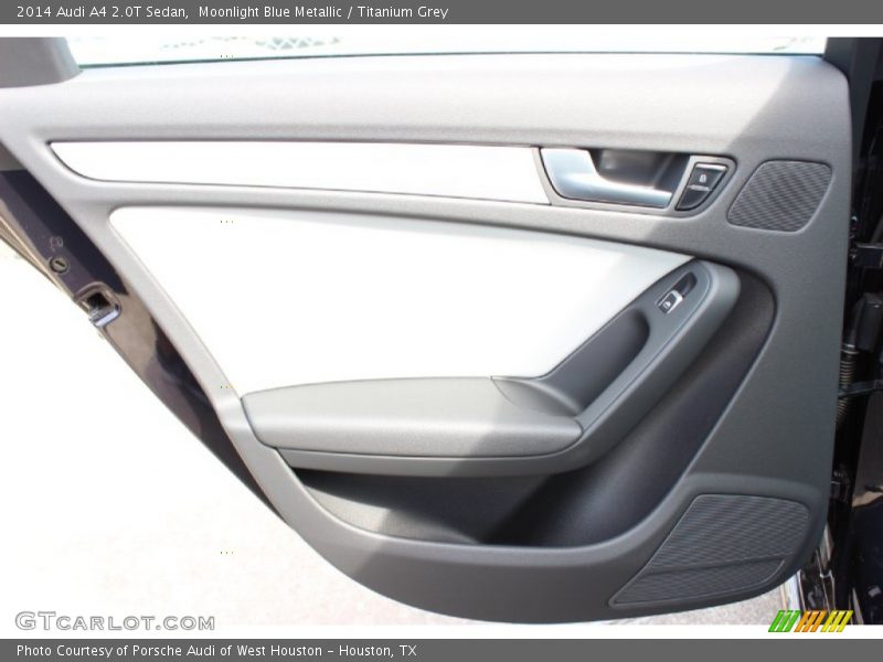 Moonlight Blue Metallic / Titanium Grey 2014 Audi A4 2.0T Sedan