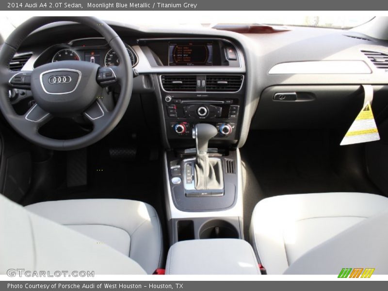 Moonlight Blue Metallic / Titanium Grey 2014 Audi A4 2.0T Sedan