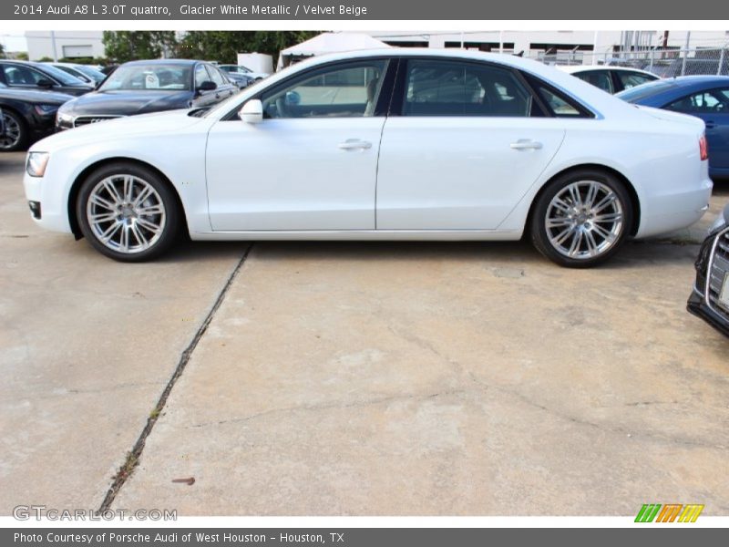  2014 A8 L 3.0T quattro Glacier White Metallic
