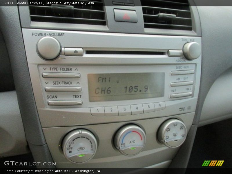 Magnetic Gray Metallic / Ash 2011 Toyota Camry LE