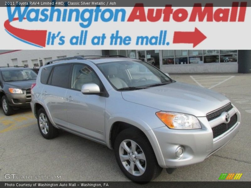 Classic Silver Metallic / Ash 2011 Toyota RAV4 Limited 4WD