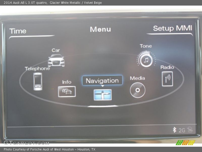 Glacier White Metallic / Velvet Beige 2014 Audi A8 L 3.0T quattro