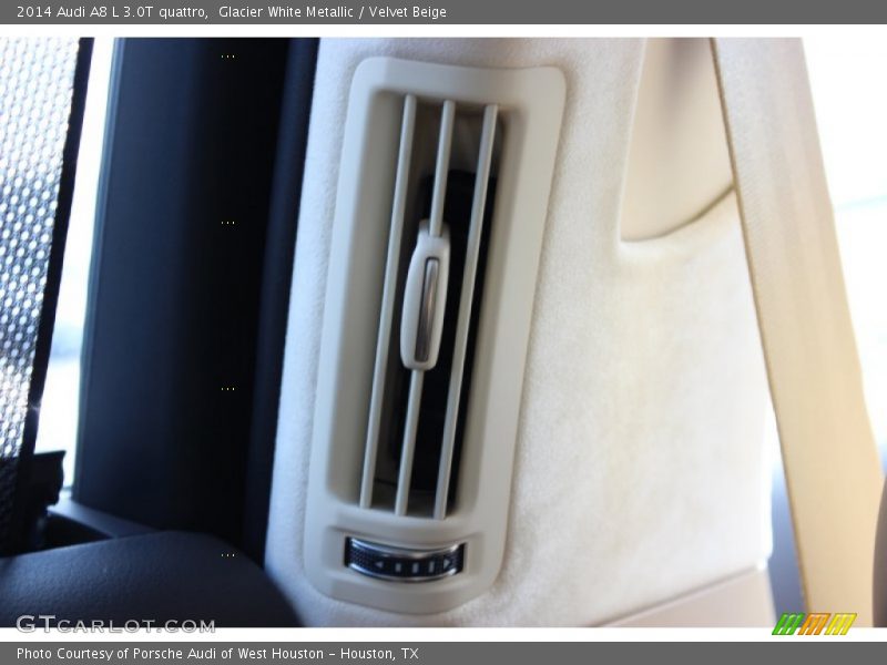 Glacier White Metallic / Velvet Beige 2014 Audi A8 L 3.0T quattro