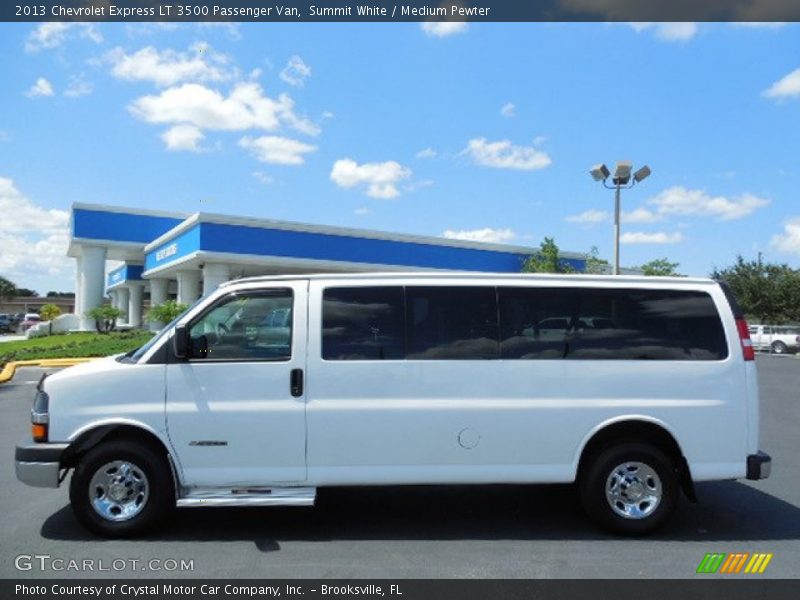 Summit White / Medium Pewter 2013 Chevrolet Express LT 3500 Passenger Van