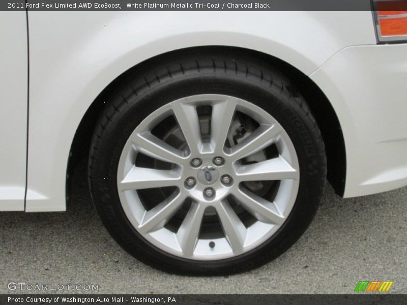 White Platinum Metallic Tri-Coat / Charcoal Black 2011 Ford Flex Limited AWD EcoBoost