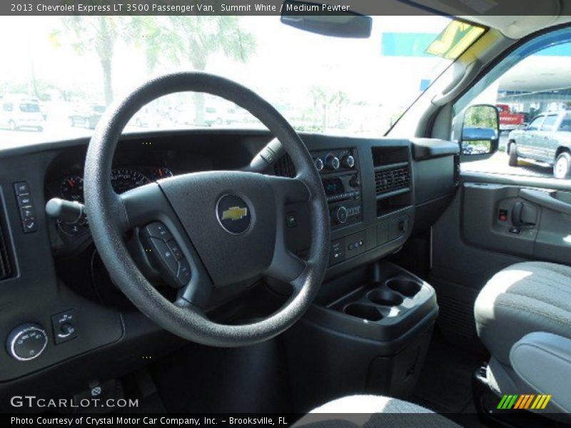 Summit White / Medium Pewter 2013 Chevrolet Express LT 3500 Passenger Van