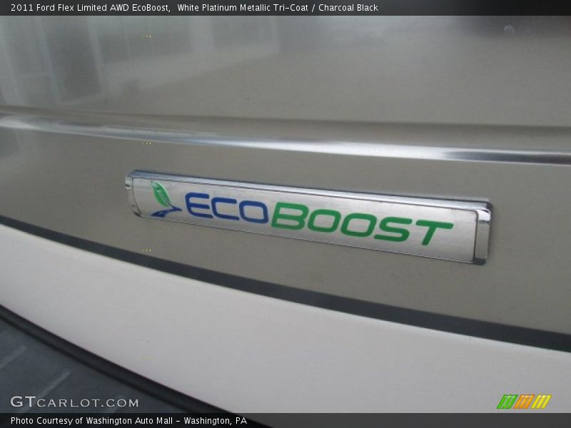 White Platinum Metallic Tri-Coat / Charcoal Black 2011 Ford Flex Limited AWD EcoBoost