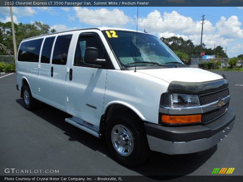 Front 3/4 View of 2013 Express LT 3500 Passenger Van