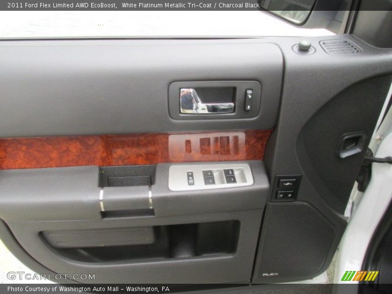 White Platinum Metallic Tri-Coat / Charcoal Black 2011 Ford Flex Limited AWD EcoBoost