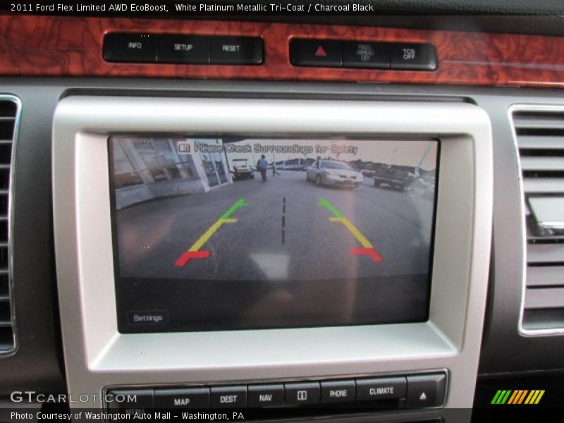 White Platinum Metallic Tri-Coat / Charcoal Black 2011 Ford Flex Limited AWD EcoBoost