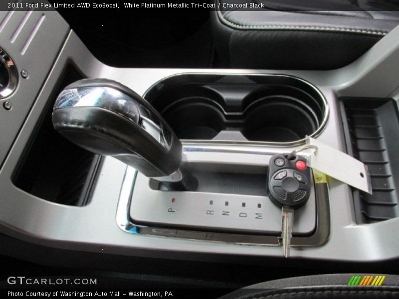 White Platinum Metallic Tri-Coat / Charcoal Black 2011 Ford Flex Limited AWD EcoBoost
