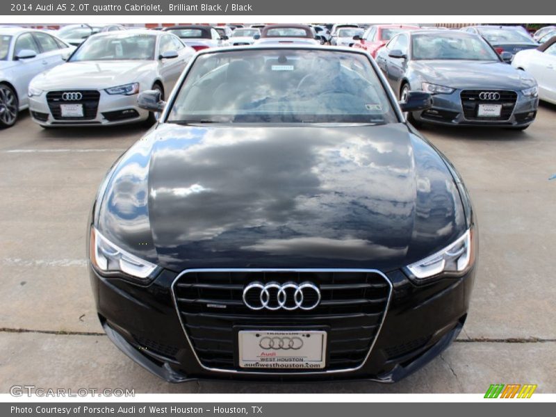 Brilliant Black / Black 2014 Audi A5 2.0T quattro Cabriolet