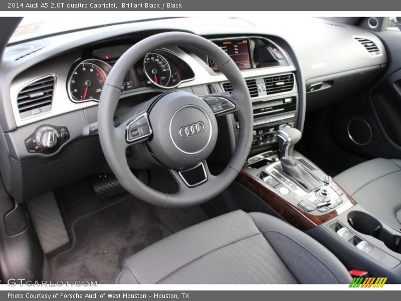 Brilliant Black / Black 2014 Audi A5 2.0T quattro Cabriolet