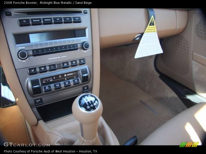 Midnight Blue Metallic / Sand Beige 2008 Porsche Boxster