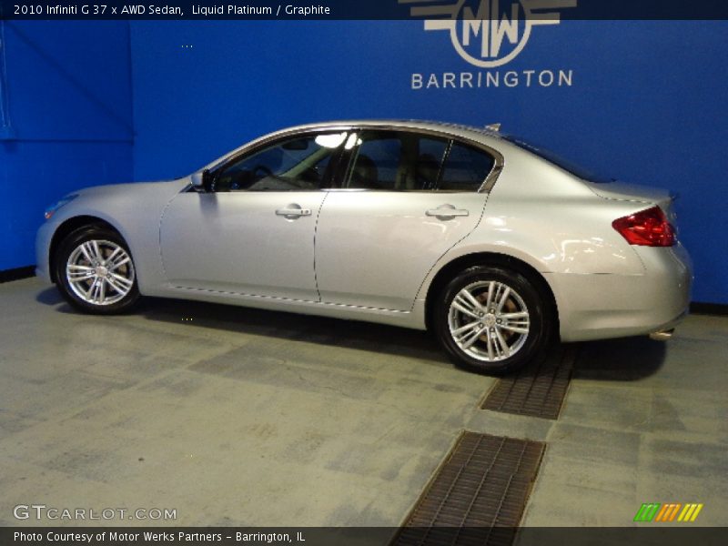 Liquid Platinum / Graphite 2010 Infiniti G 37 x AWD Sedan