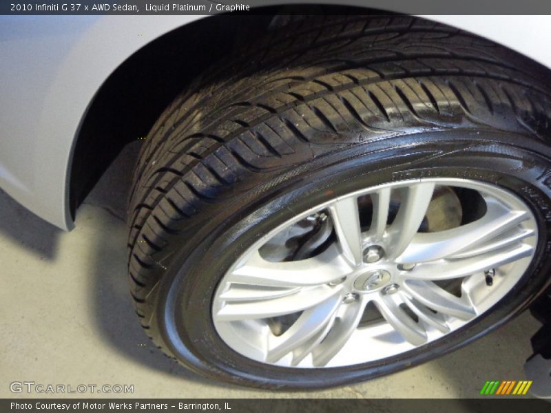 Liquid Platinum / Graphite 2010 Infiniti G 37 x AWD Sedan