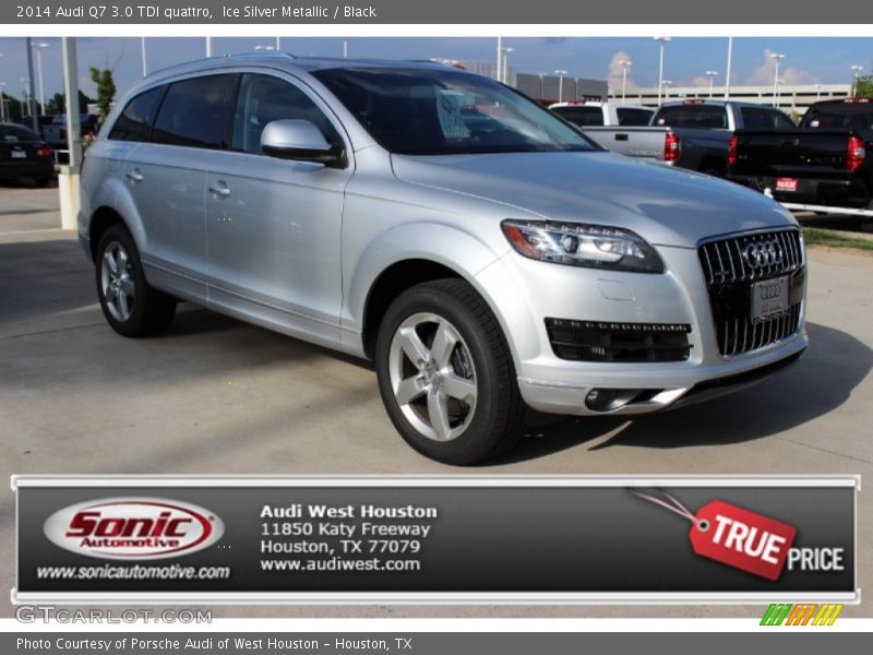 Ice Silver Metallic / Black 2014 Audi Q7 3.0 TDI quattro