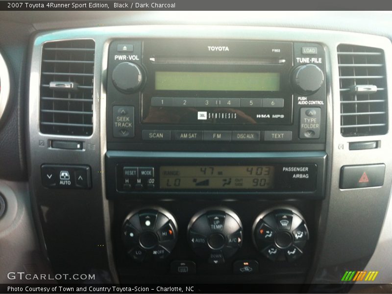 Black / Dark Charcoal 2007 Toyota 4Runner Sport Edition