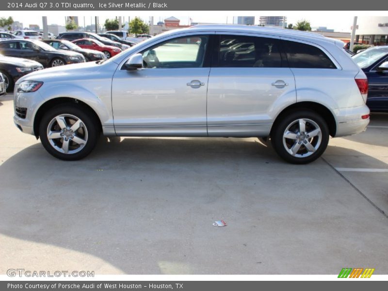 Ice Silver Metallic / Black 2014 Audi Q7 3.0 TDI quattro