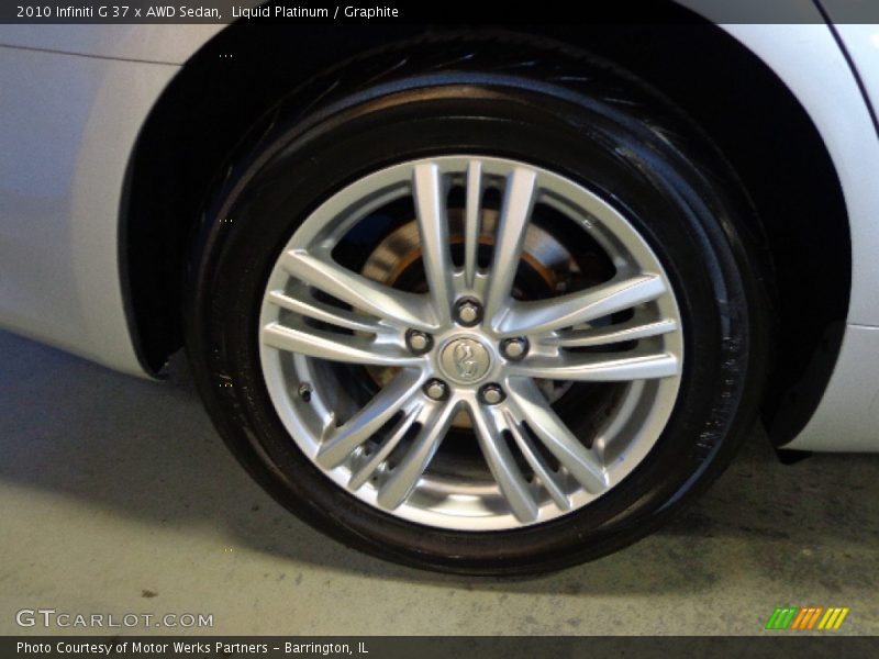 Liquid Platinum / Graphite 2010 Infiniti G 37 x AWD Sedan
