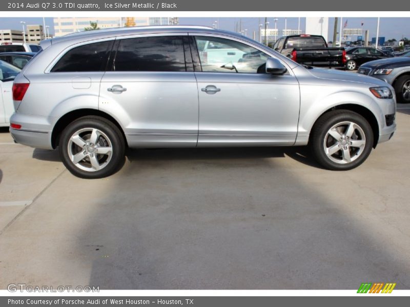 Ice Silver Metallic / Black 2014 Audi Q7 3.0 TDI quattro