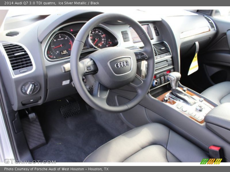 Ice Silver Metallic / Black 2014 Audi Q7 3.0 TDI quattro