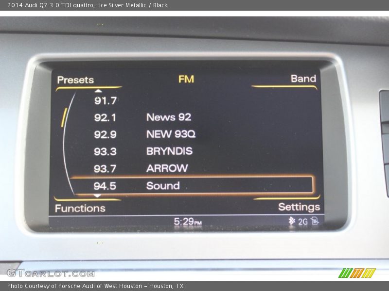 Ice Silver Metallic / Black 2014 Audi Q7 3.0 TDI quattro