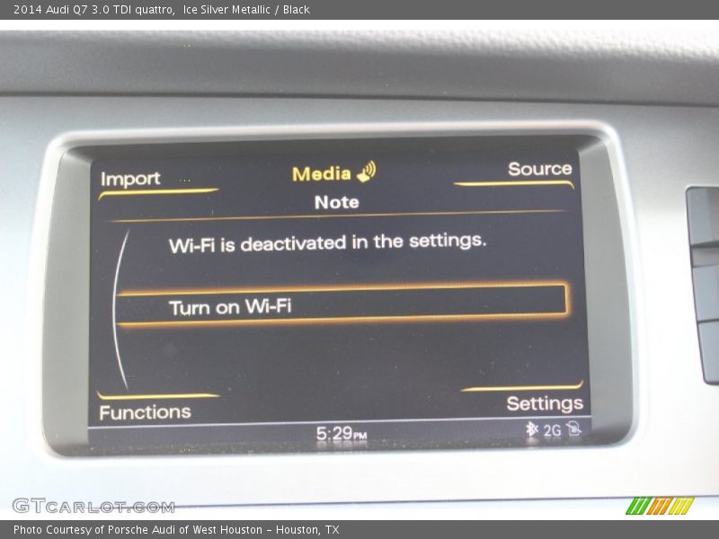 Ice Silver Metallic / Black 2014 Audi Q7 3.0 TDI quattro