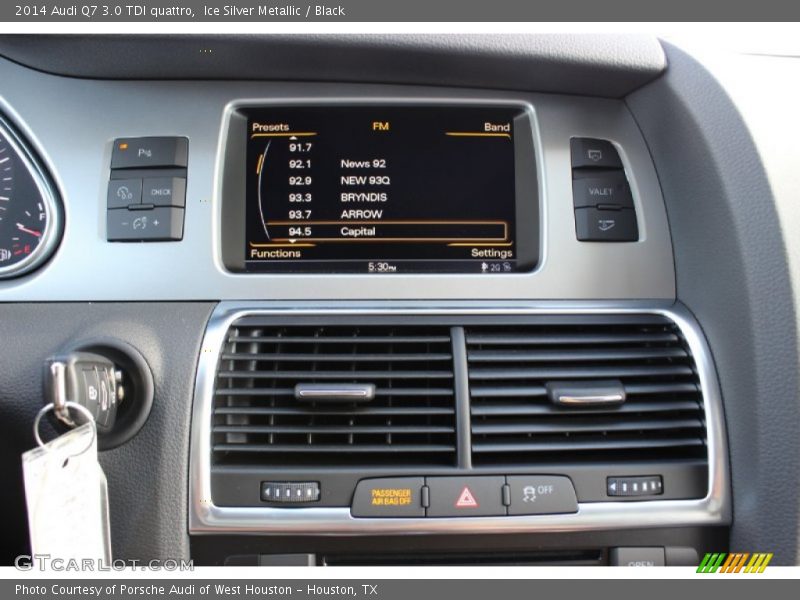 Ice Silver Metallic / Black 2014 Audi Q7 3.0 TDI quattro