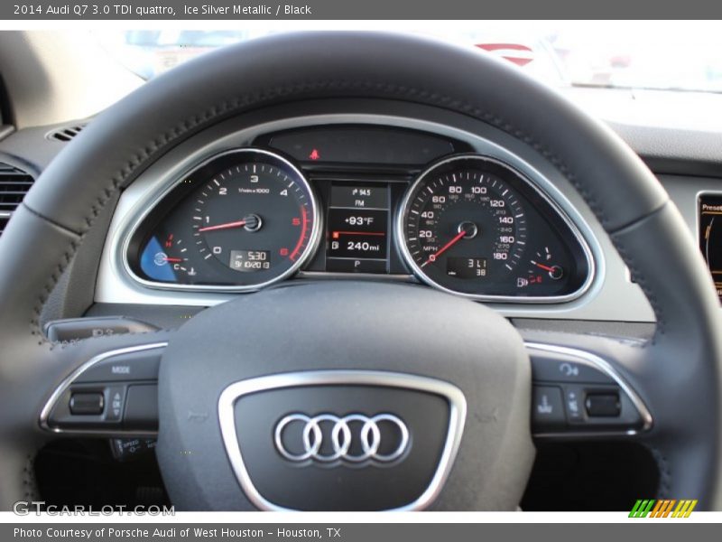 Ice Silver Metallic / Black 2014 Audi Q7 3.0 TDI quattro